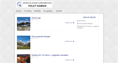 Desktop Screenshot of drustvo-polet.si